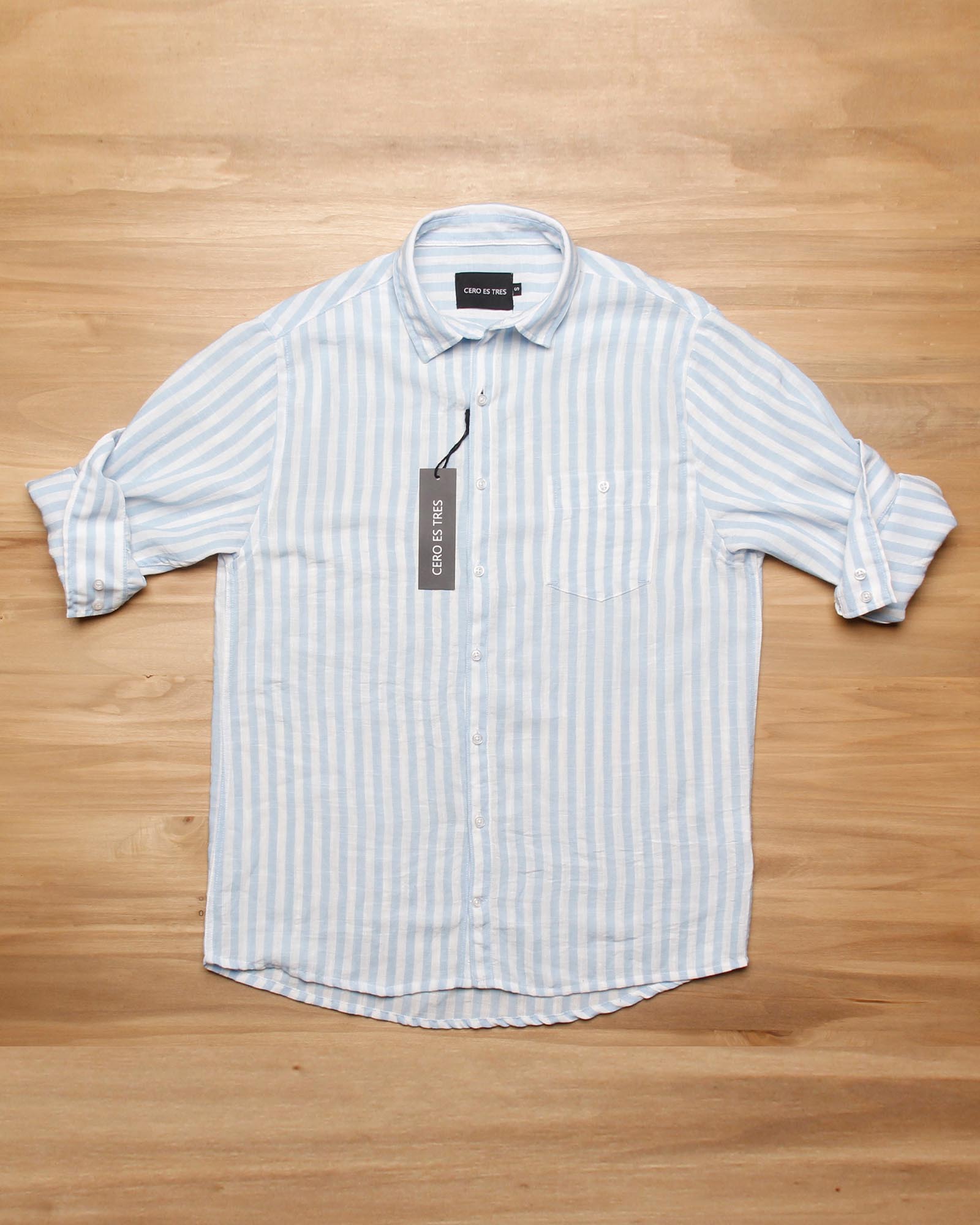 6529REGSPCE - CAMISA PISCO CELESTE